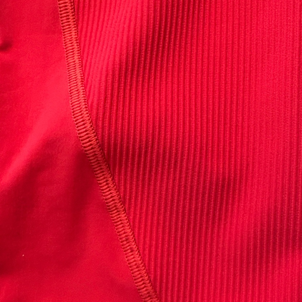 lululemon athletica Bold Red Ribbed Leggings - Picture 3 of 4